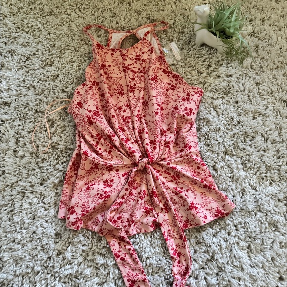 Meraki Pink Floral Blouse - Picture 2 of 4